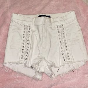 Lace up shorts